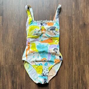 Gottex Vintage 90s One Piece Swimsuit Made in Israel Size 6